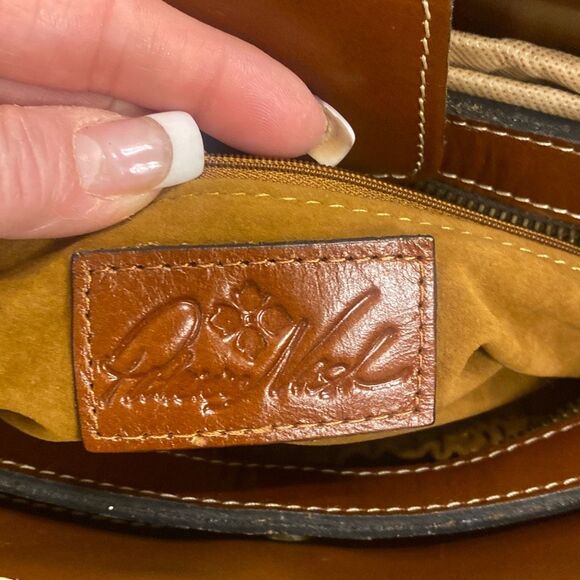 Patricia Nash Rienzo Leather Handbag w/Dustbag - Picture 9 of 9